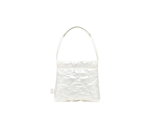 Carlyn Carlyn Twee Mini In Polyeste-PU Pearl White - view 1