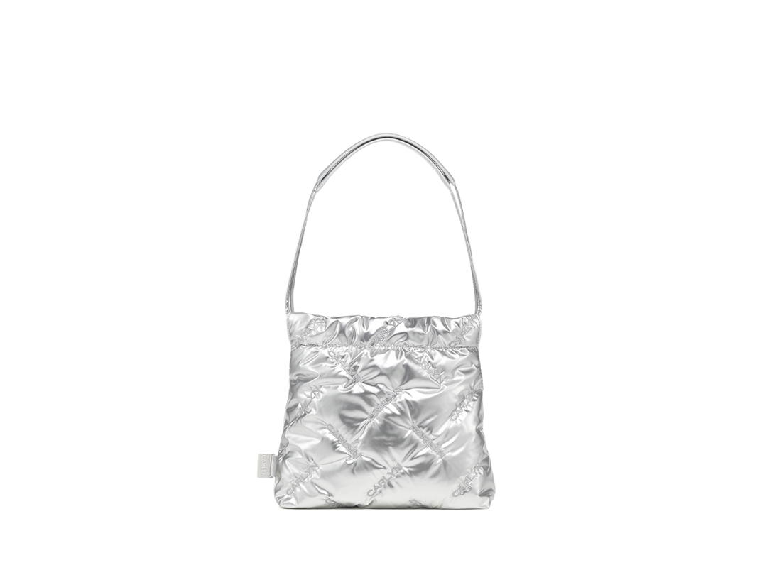 Carlyn Carlyn Twee Mini In Polyeste-PU Silver