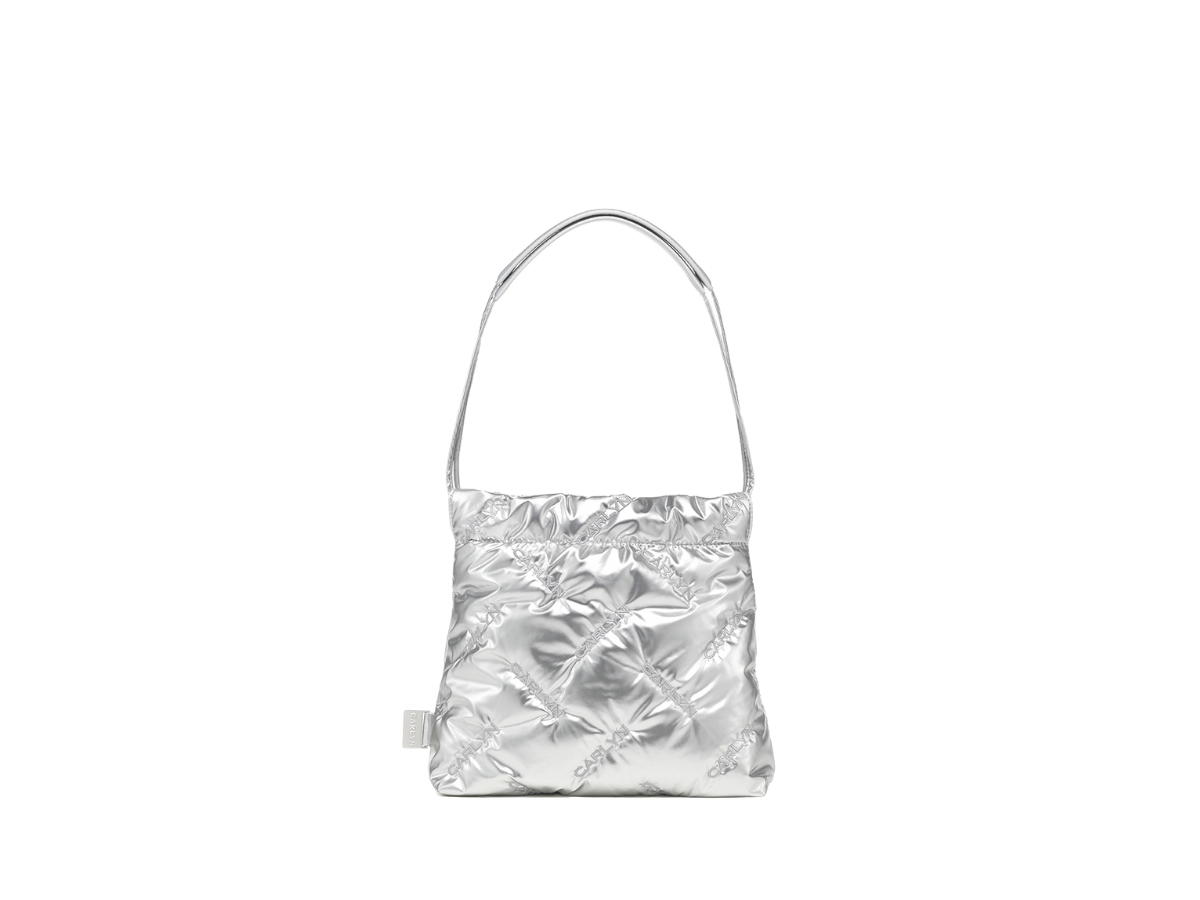 Carlyn Carlyn Twee Mini In Polyeste-PU Silver
