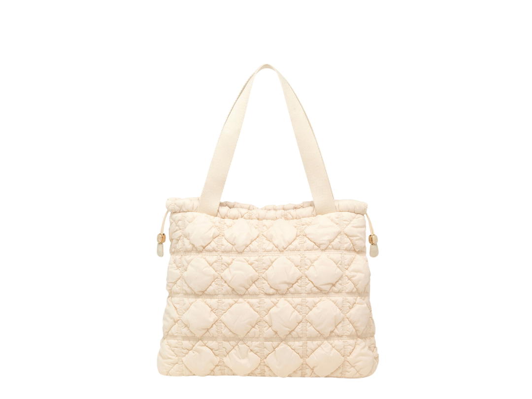 Carlyn Carlyn Weekender In Nylon With Gold Hardware Ivory