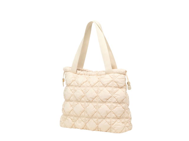 Carlyn Carlyn Weekender In Nylon With Gold Hardware Ivory - view 2
