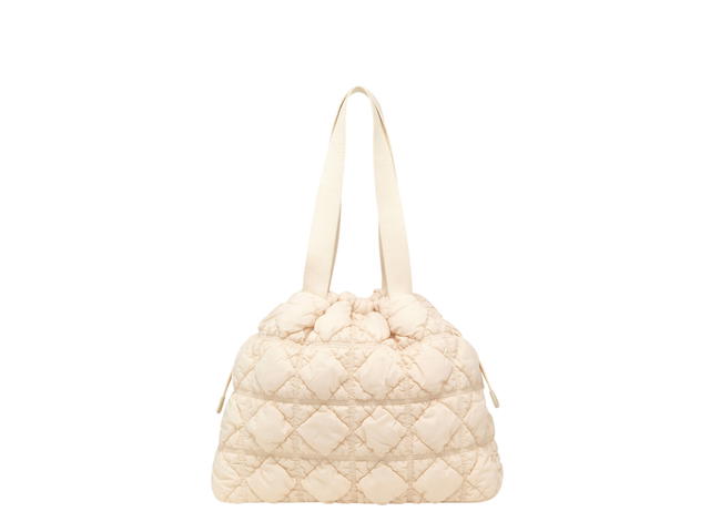 Carlyn Carlyn Weekender In Nylon With Gold Hardware Ivory - view 3