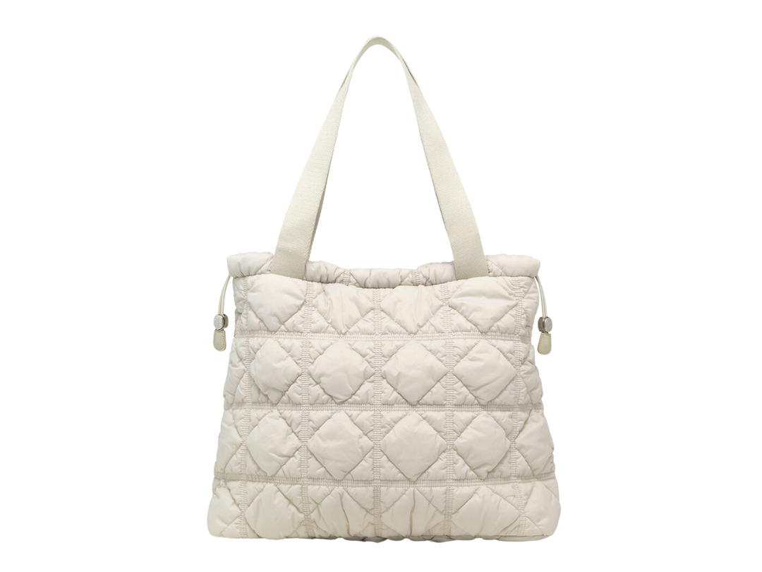 Carlyn Carlyn Weekender In Nylon With Silver Hardware Spring Gray
