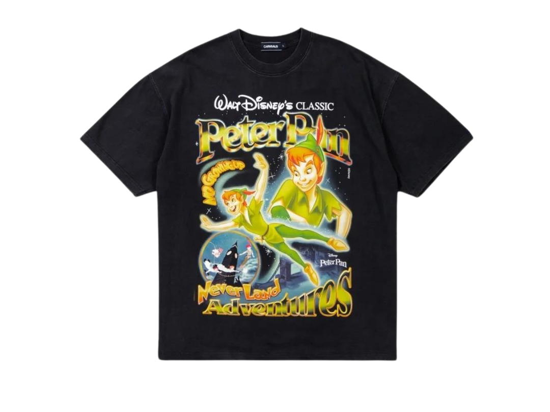 Carnival Carnival & Peter Pan Peter Pan Washed Ovs T-Shirt Black