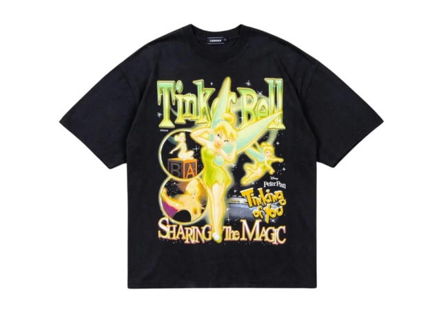 Carnival Carnival & Peter Pan Tinker Bell Washed Ovs T-Shirt Black - view 1