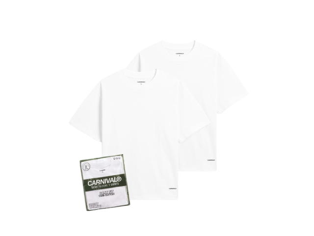 Carnival Carnival 2 Pack T-Shirt Boxy Fit White - view 3