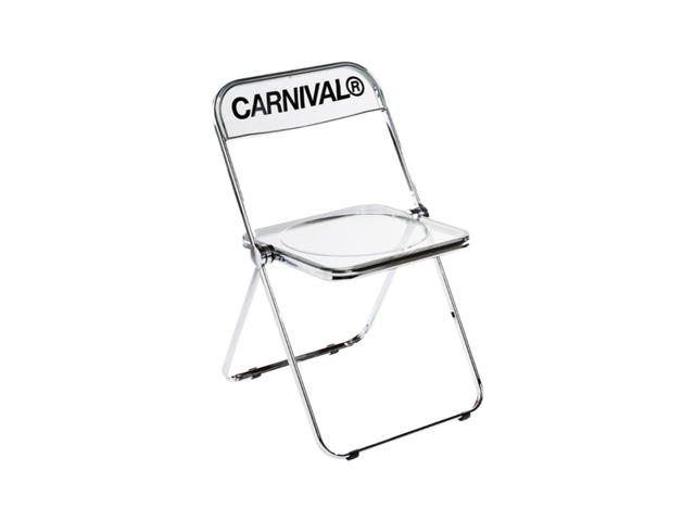 Carnival Carnival acrylic clear folding chair Clear - view 1