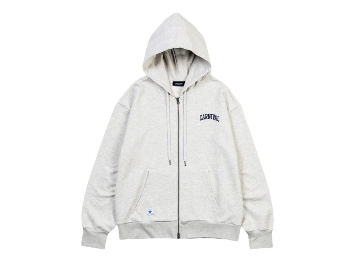 Carnival Carnival Arch Full Zip Hoodie Grey