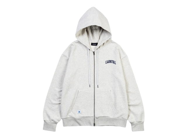 Carnival Carnival Arch Full Zip Hoodie Grey - view 1