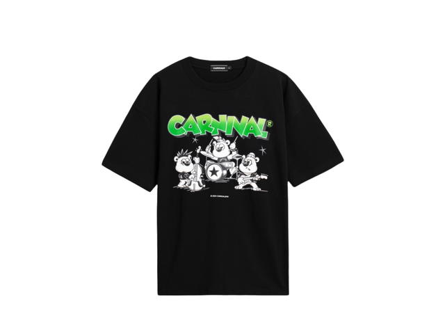 Carnival Carnival BERNIES BAND TOUR OVS T-SHIRT Black (FW24) - view 1