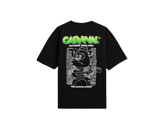 Carnival Carnival BERNIES BAND TOUR OVS T-SHIRT Black (FW24) - view 2