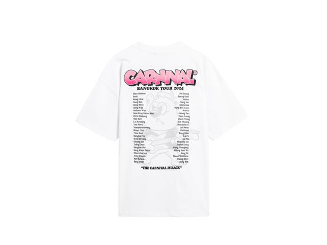 Carnival Carnival BERNIES BAND TOUR OVS T-SHIRT White (FW24) - view 2