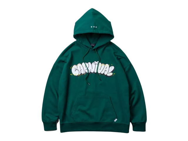 Carnival Carnival Bubble Logo Hoodie Green SS23 - view 1