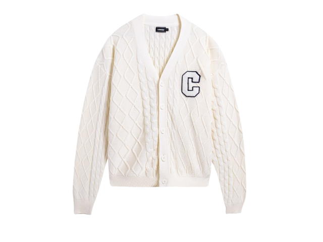 Carnival Carnival Cable Knit Cardigan Off White (FW24) - view 1