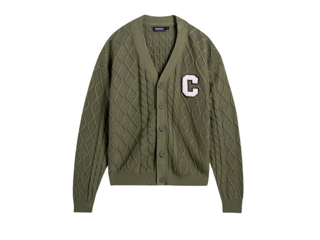 Carnival Carnival Cable Knit Cardigan Olive (FW24) - view 1