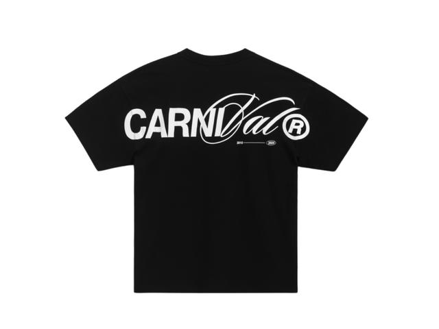 Carnival Carnival Calligraphy Logo Ovs T-Shirt Black (FW24) - view 2