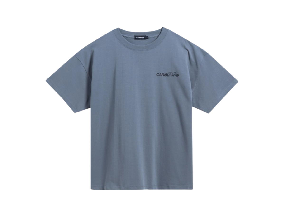Carnival Carnival Calligraphy Logo Ovs T-Shirt Bluetint