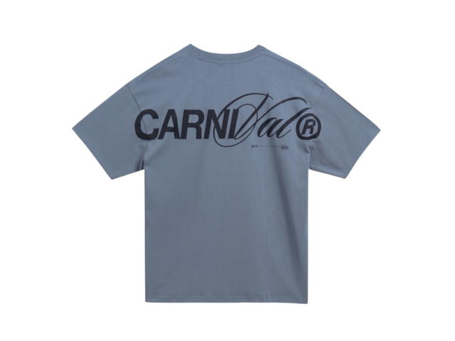Carnival Carnival Calligraphy Logo Ovs T-Shirt Bluetint - view 2