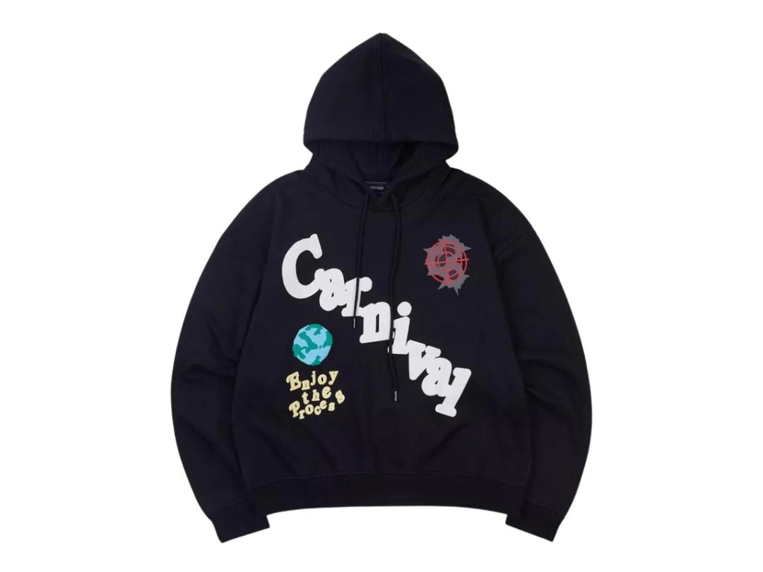 Carnival Carnival Enjoy The Process Washed Hoodie Black SS23