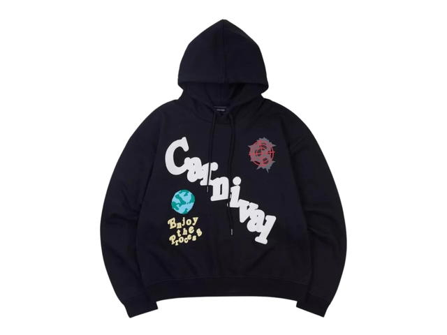 Carnival Carnival Enjoy The Process Washed Hoodie Black SS23 - view 1