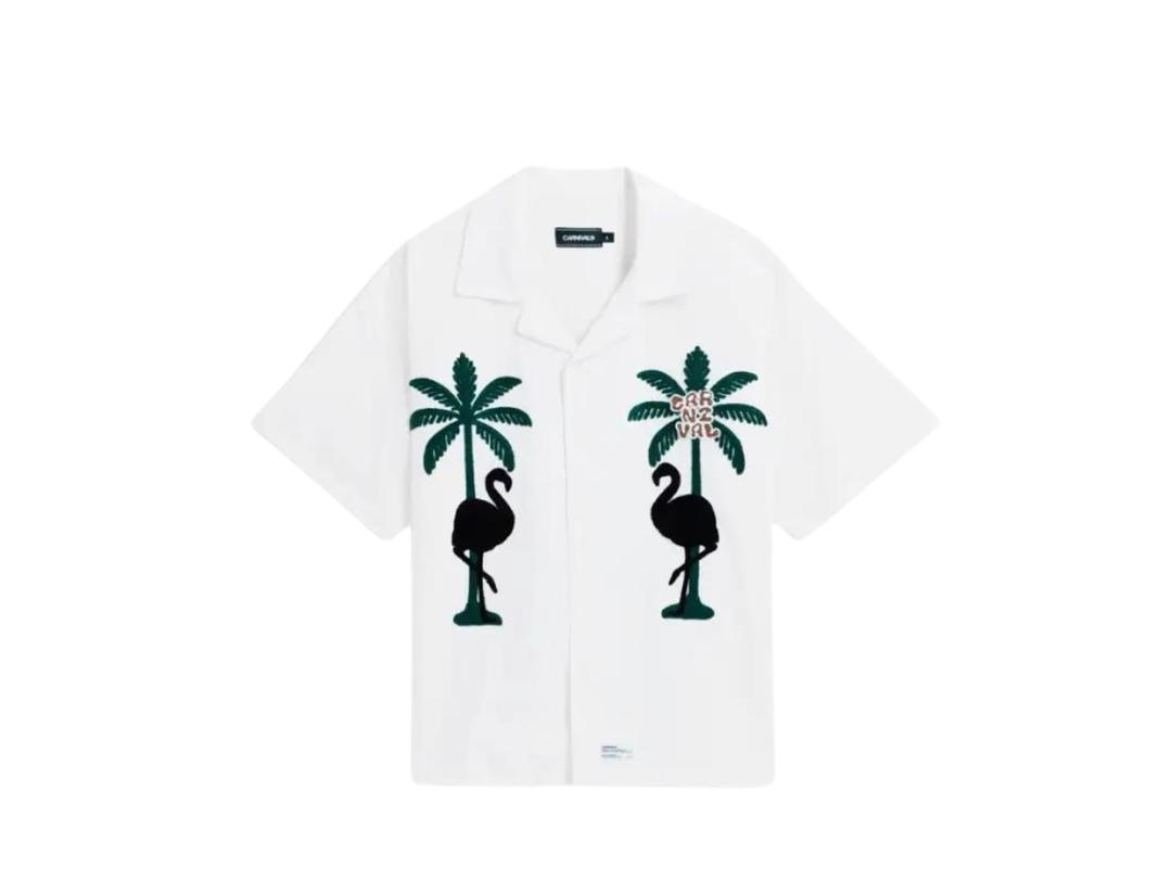 Carnival Carnival Flamingos Hawaii Shirt White (SS24)