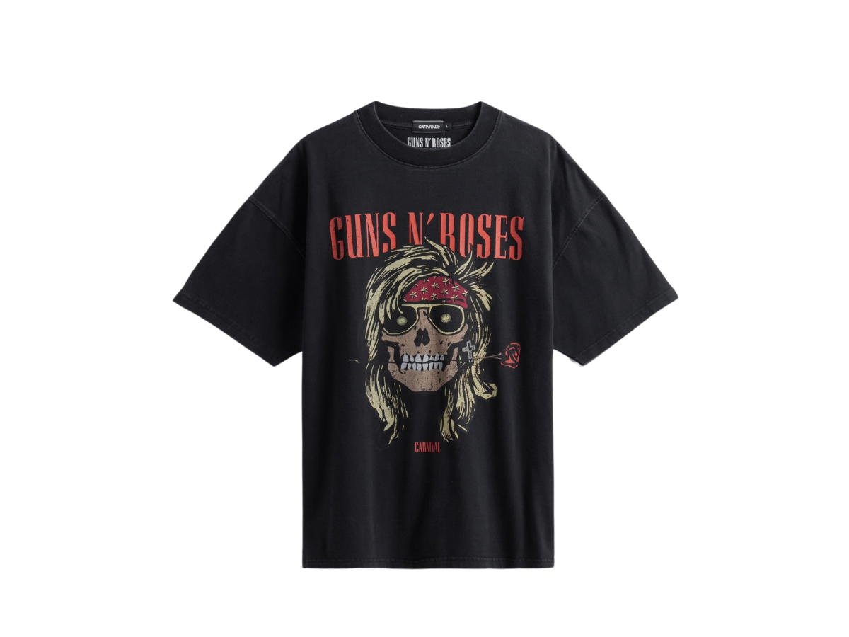 Carnival Carnival X Guns N Roses Duff Ovs Washed T-Shirt Black
