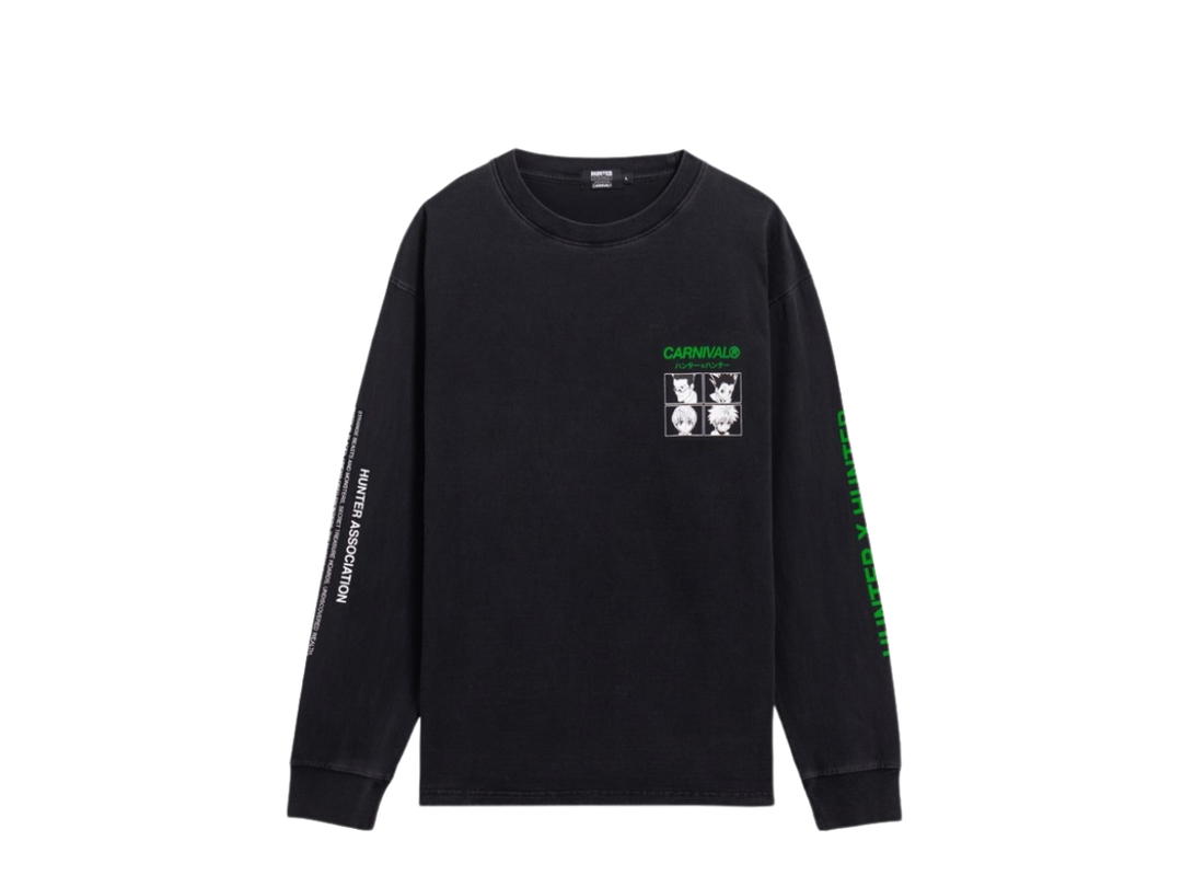Carnival Carnival Hunter X Hunter Grid Ls T-Shirt Black