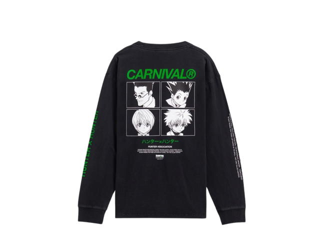 Carnival Carnival Hunter X Hunter Grid Ls T-Shirt Black - view 2