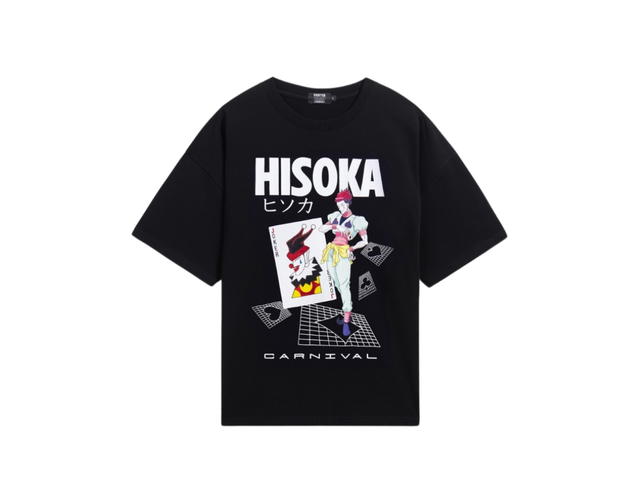 Carnival Carnival HUNTER x HUNTER HISOKA JOKER OVS T-SHIRT BLACK - view 1