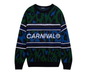 Buy Carnival Leopard Knit Sweater Green (FW24) at Sasom – Authentic and Ready to Ship