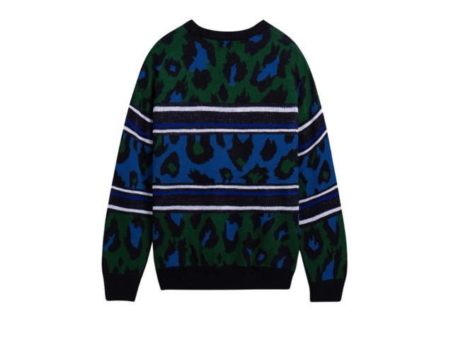 Carnival Carnival Leopard Knit Sweater Green (FW24) - view 2