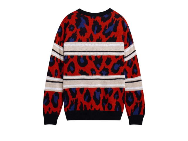 Carnival Carnival Leopard Knit Sweater Orange (FW24) - view 2