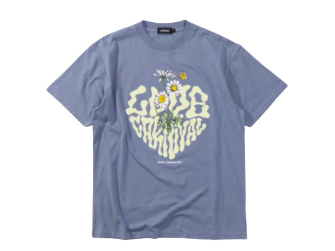 Carnival Carnival Live and Liberation Love Carnival T-Shirt Blue