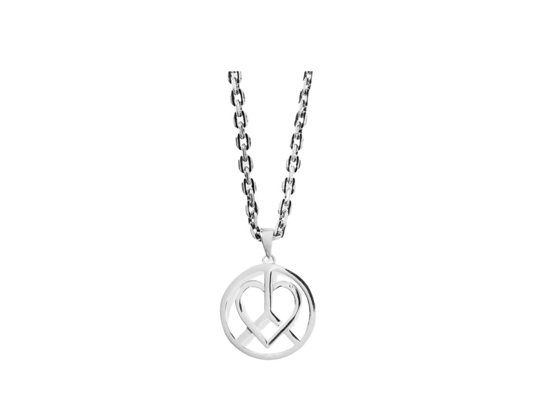 Carnival Carnival Love And Peace Necklace Silver