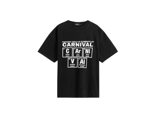 Carnival Carnival Periodic Table OVS T-Shirt Black (SS24) - view 1