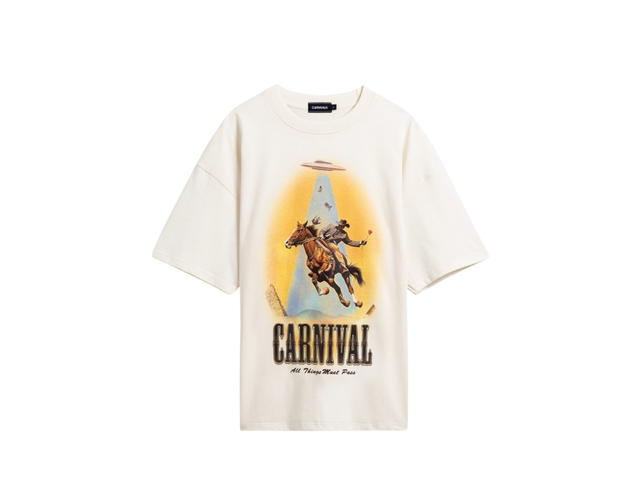 Carnival Carnival Western Romance Ovs T-Shirt Ivory (FW24) - view 1