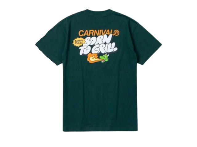 Carnival Carnival X Bar B Q Plaza Gon Born To Grill T-Shirt Green - view 2