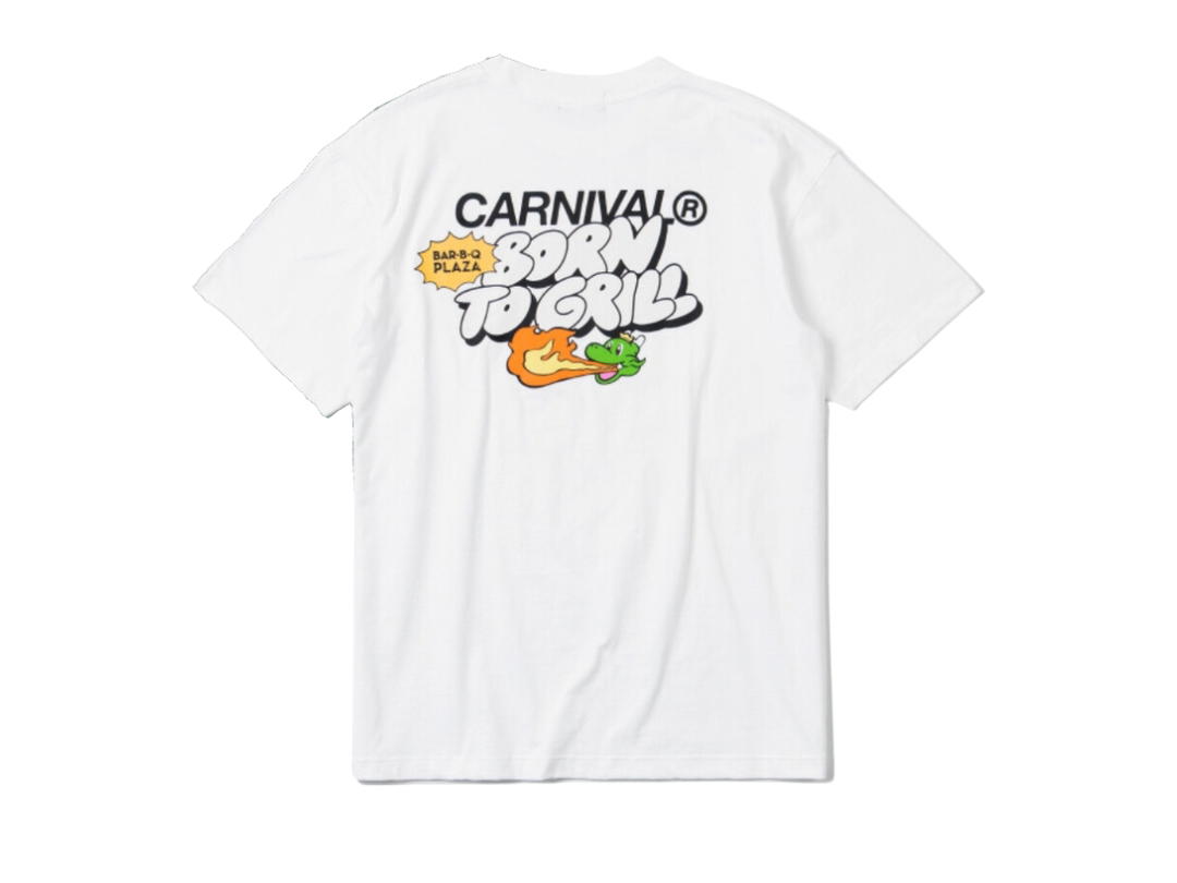 Carnival Carnival X Bar B Q Plaza Gon Born To Grill T-Shirt White