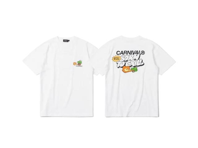 Carnival Carnival X Bar B Q Plaza Gon Born To Grill T-Shirt White - view 2