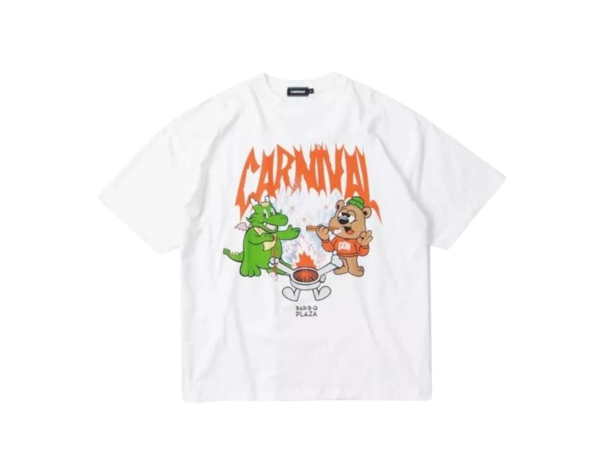 Carnival Carnival X Bar B Q Plaza Metal Ovs T-Shirt White