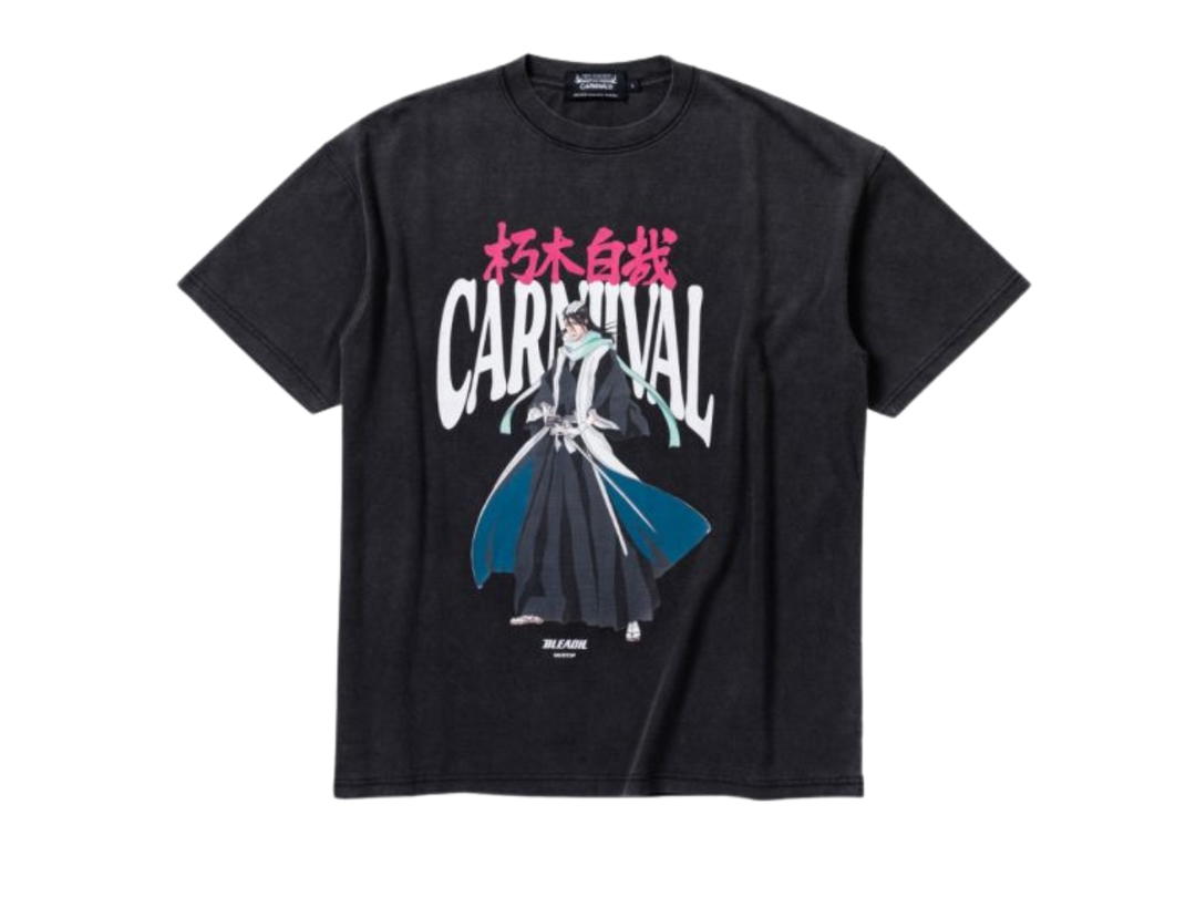 Carnival Carnival X Bleach Byakuya Oversized Washed T-Shirt Black