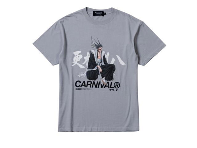 Carnival Carnival X Bleach Kenpachi Washed T-Shirt Grey - view 1