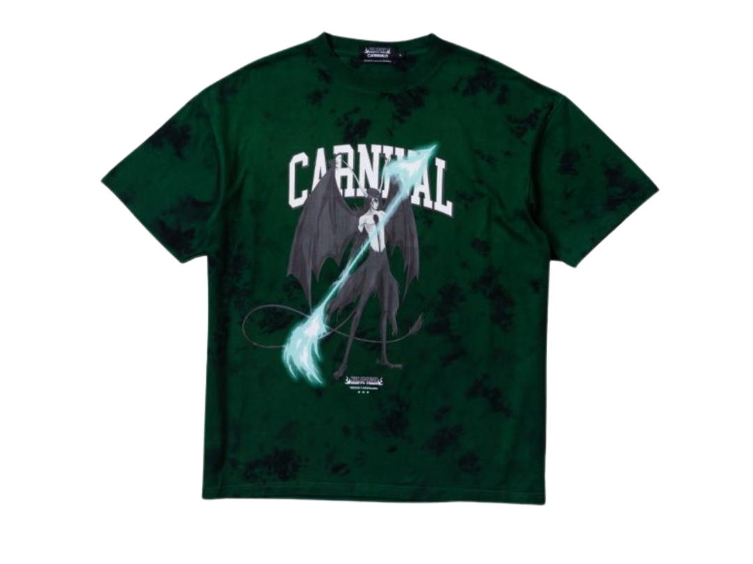 Carnival Carnival X Bleach Ulquiorra Murcielago Oversized Tie-Dye T-Shirt Forest