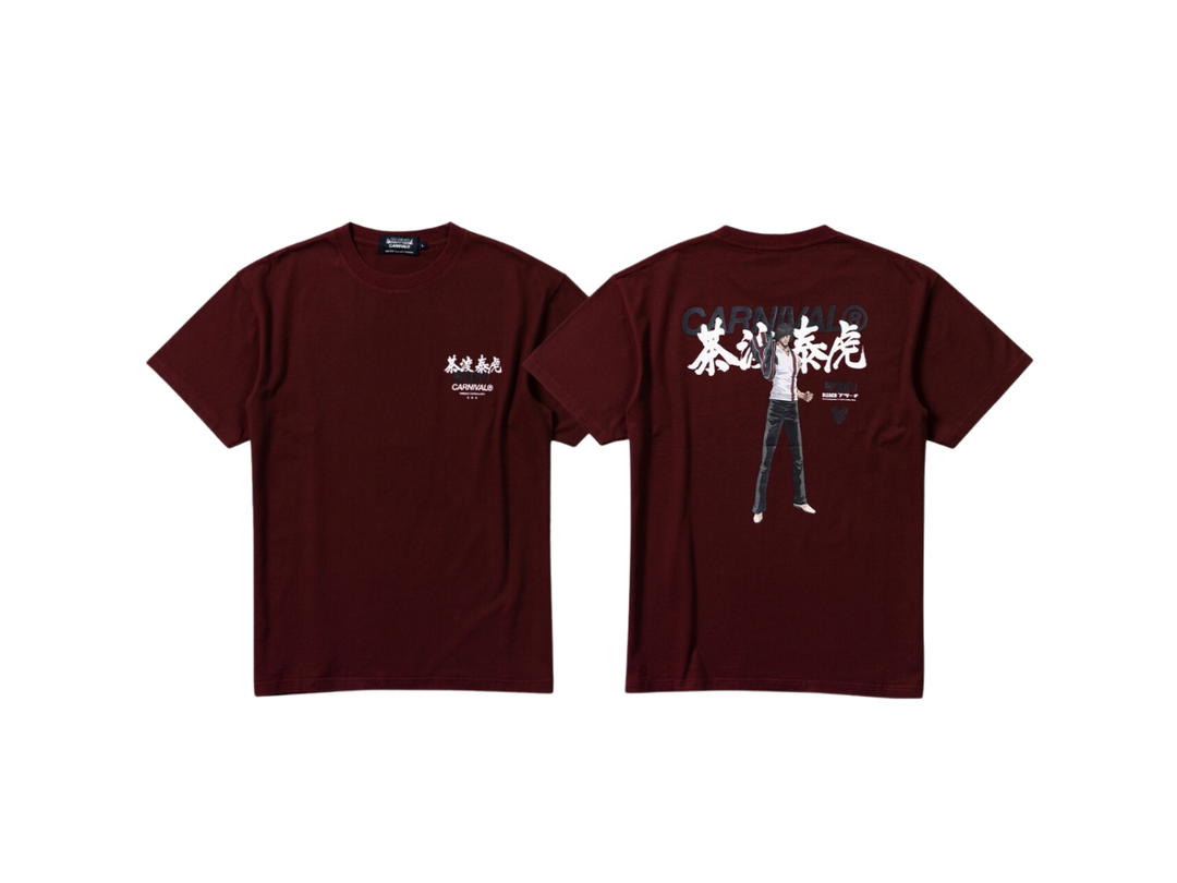 Carnival Carnival x Bleach Welcome To Soul Society Sado Washed T-Shirt Maroon