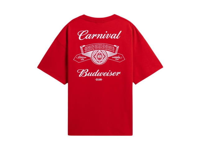 Carnival Carnival X Budweiser Club Ovs T-Shirt Red - view 2