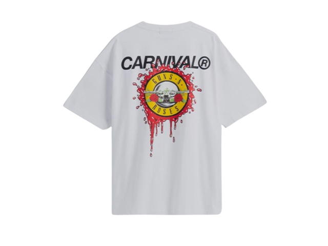 Carnival Carnival X Guns N Roses Bullet Ovs T-Shirt White - view 2