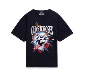 Buy Carnival x Guns N Roses Bullet Skull Ovs Washedt T-Shirt Black at Sasom – Authentic and Ready to Ship