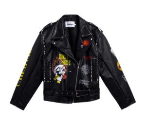 Buy Carnival x Guns N Roses Destruction Leather Jacket Black at Sasom – Authentic and Ready to Ship
