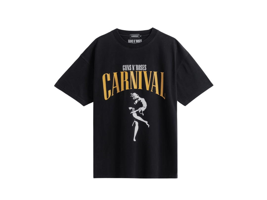 Carnival Carnival X Guns N Roses Illusion I Ovs Washed T-Shirt Black