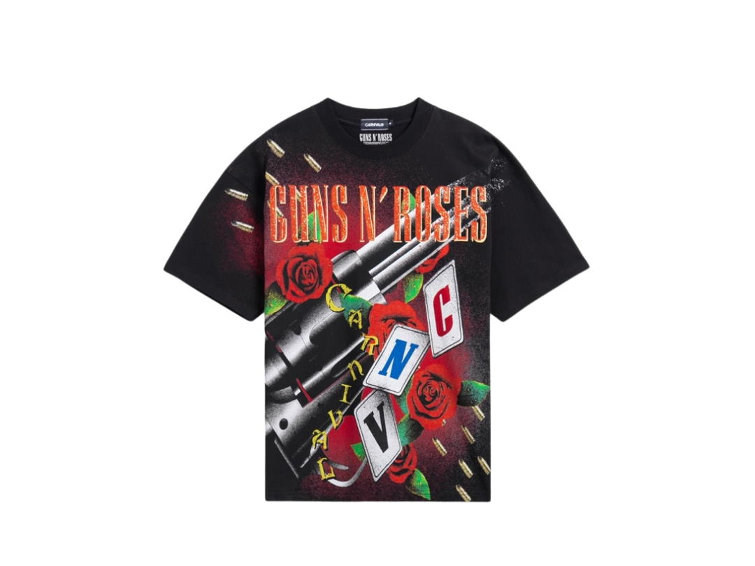 Carnival Carnival x Guns N Roses Patience Ovs Washed T-Shirt Black